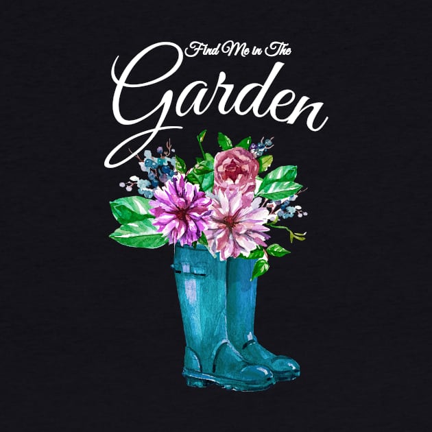 Find Me in the Garden Flowers Rain Boots by letnothingstopyou